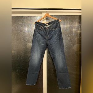 Madewell Cruiser Straight Dark Wash Jeans